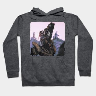 Crocodile broken android at dawn Hoodie